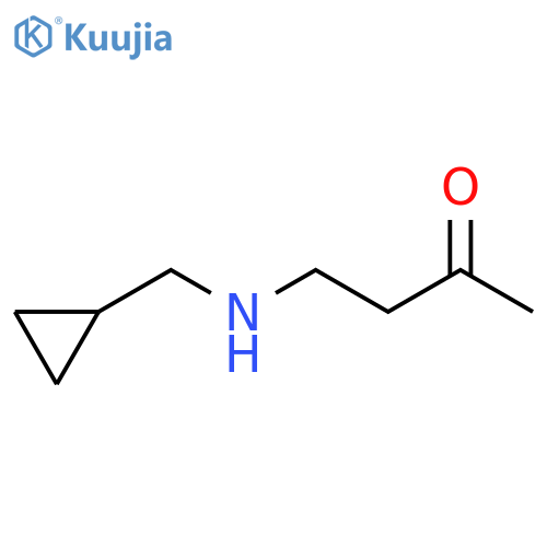 2-Butanone, 4-[(cyclopropylmethyl)amino]- structure
