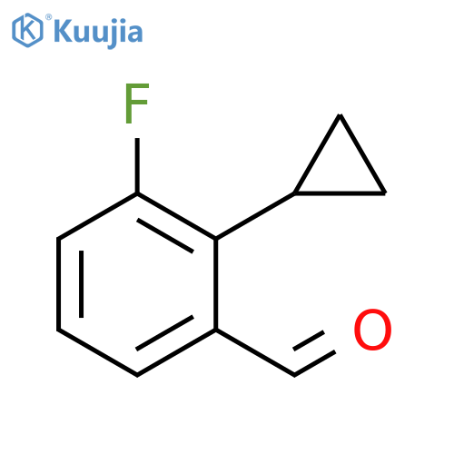 Benzaldehyde, 2-cyclopropyl-3-fluoro- structure