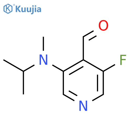3-Fluoro-5-[methyl(propan-2-yl)amino]pyridine-4-carbaldehyde structure