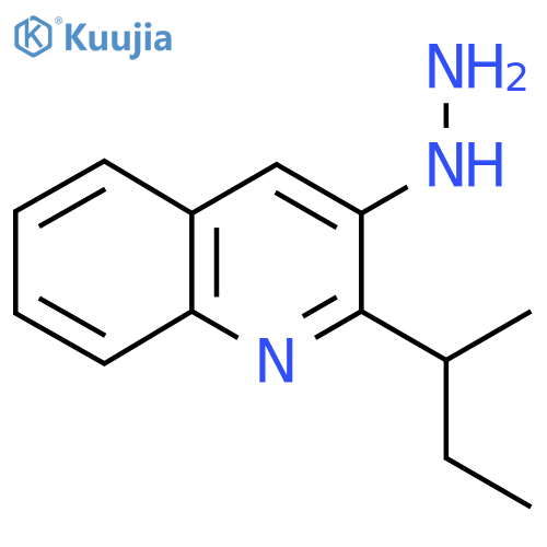 2-(Butan-2-yl)-3-hydrazinylquinoline structure