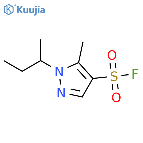 1-(butan-2-yl)-5-methyl-1H-pyrazole-4-sulfonyl fluoride structure