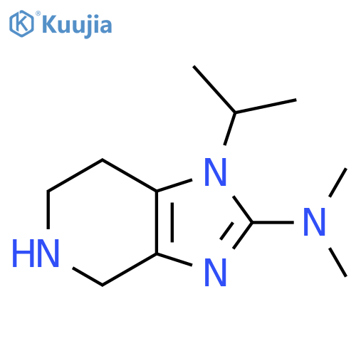 N,N-dimethyl-1-(propan-2-yl)-1H,4H,5H,6H,7H-imidazo[4,5-c]pyridin-2-amine structure