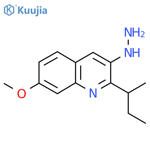 2-(Butan-2-yl)-3-hydrazinyl-7-methoxyquinoline structure