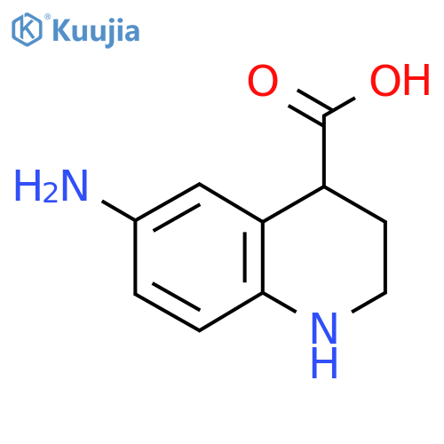 6-Amino-1,2,3,4-tetrahydroquinoline-4-carboxylic acid structure