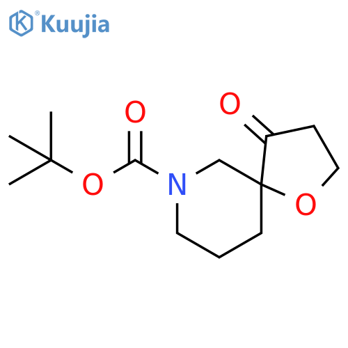 1-Oxa-7-azaspiro[4.5]decane-7-carboxylic acid, 4-oxo-, 1,1-dimethylethyl ester structure