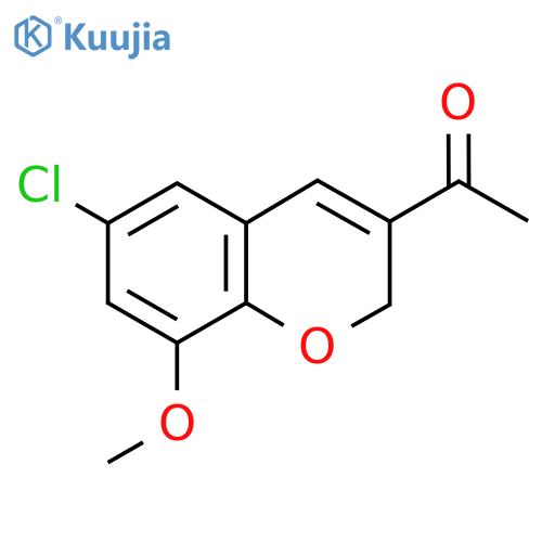 1-(6-chloro-8-methoxy-2H-chromen-3-yl)ethan-1-one structure