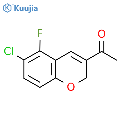 1-(6-chloro-5-fluoro-2H-chromen-3-yl)ethan-1-one structure