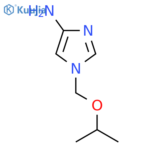 1-[(propan-2-yloxy)methyl]-1H-imidazol-4-amine structure