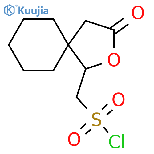 {3-Oxo-2-oxaspiro[4.5]decan-1-yl}methanesulfonyl chloride structure