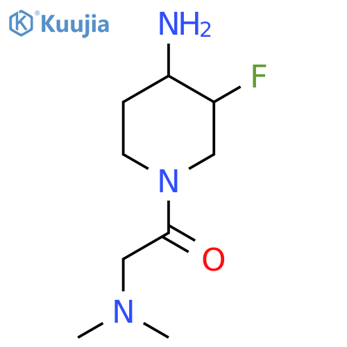 1-(4-Amino-3-fluoropiperidin-1-yl)-2-(dimethylamino)ethanone structure