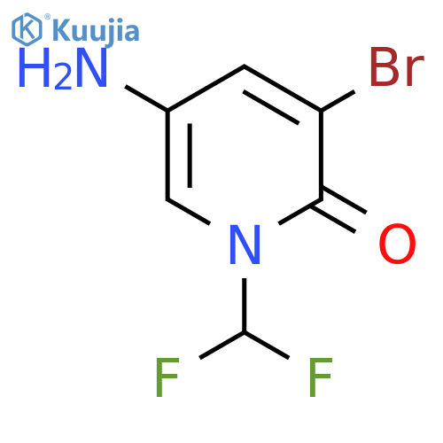 5-Amino-3-bromo-1-(difluoromethyl)-1,2-dihydropyridin-2-one structure