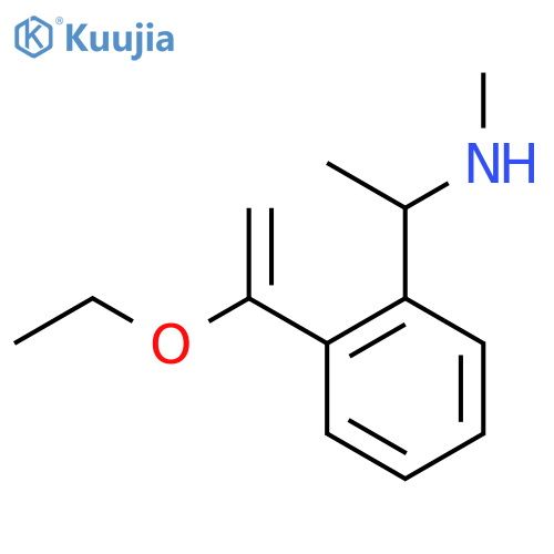 {1-[2-(1-Ethoxyethenyl)phenyl]ethyl}(methyl)amine structure