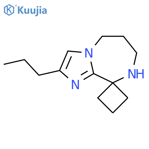 2'-Propyl-5',6',7',8'-tetrahydrospiro[cyclobutane-1,9'-imidazo[1,2-a][1,4]diazepine] structure
