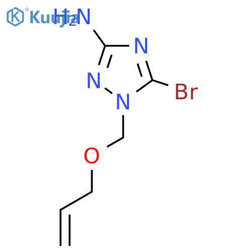 5-bromo-1-(prop-2-en-1-yloxy)methyl-1H-1,2,4-triazol-3-amine structure