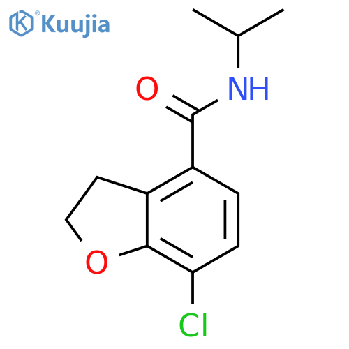 4-Benzofurancarboxamide, 7-chloro-2,3-dihydro-N-(1-methylethyl)- structure