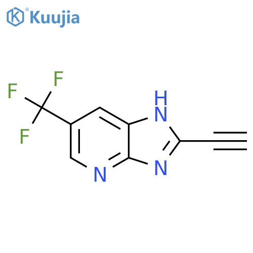 2-ethynyl-6-(trifluoromethyl)-3H-imidazo[4,5-b]pyridine structure