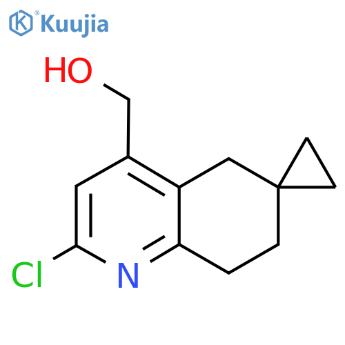 {2'-chloro-7',8'-dihydro-5'H-spirocyclopropane-1,6'-quinoline-4'-yl}methanol structure
