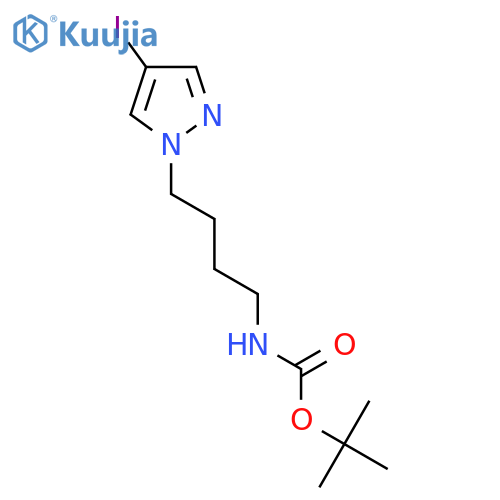 tert-Butyl (4-(4-iodo-1H-pyrazol-1-yl)butyl)carbamate structure