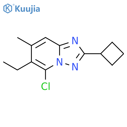 5-chloro-2-cyclobutyl-6-ethyl-7-methyl-1,2,4triazolo1,5-apyridine structure