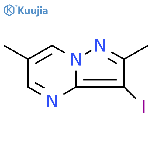 3-iodo-2,6-dimethylpyrazolo1,5-apyrimidine structure