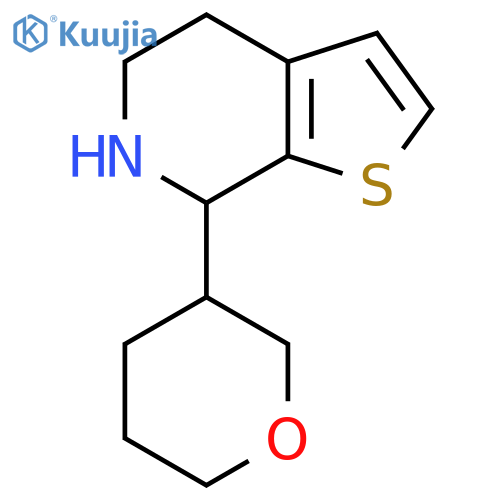 7-(oxan-3-yl)-4H,5H,6H,7H-thieno2,3-cpyridine structure