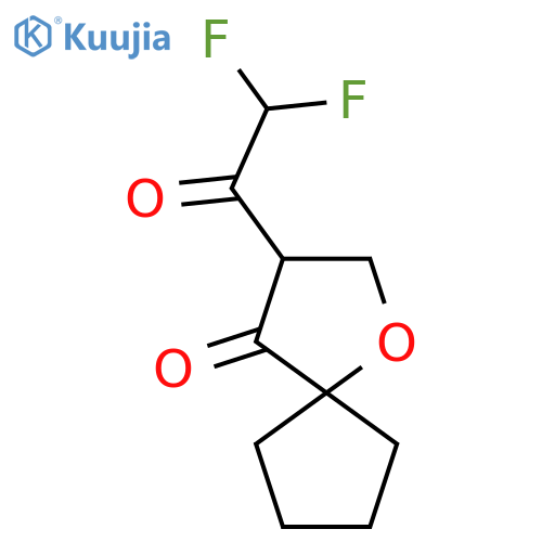 3-(2,2-difluoroacetyl)-1-oxaspiro4.4nonan-4-one structure