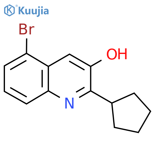 5-Bromo-2-cyclopentylquinolin-3-ol structure