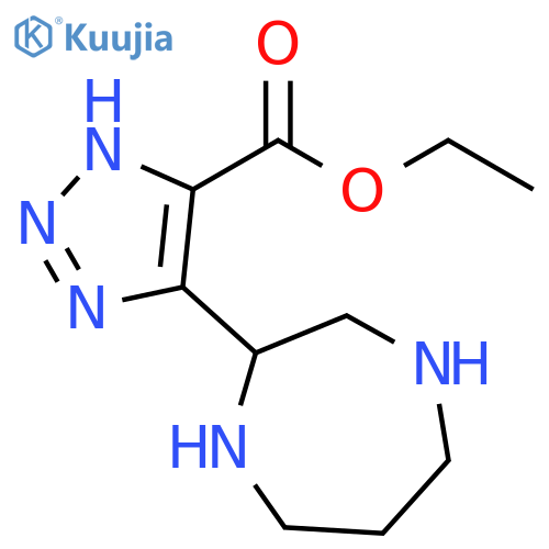 1H-1,2,3-Triazole-5-carboxylic acid, 4-(hexahydro-1H-1,4-diazepin-2-yl)-, ethyl ester structure