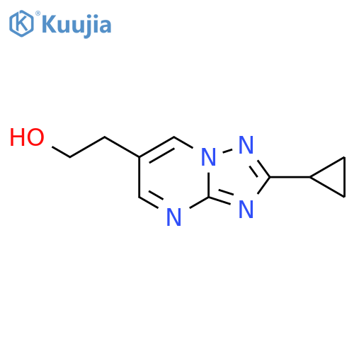 2-{2-cyclopropyl-1,2,4triazolo1,5-apyrimidin-6-yl}ethan-1-ol structure