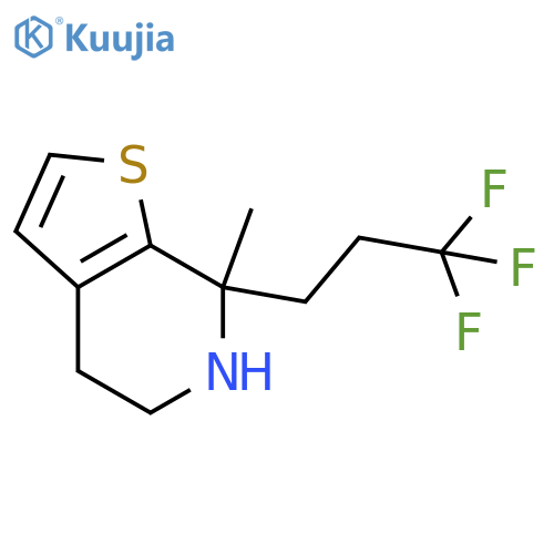 7-methyl-7-(3,3,3-trifluoropropyl)-4H,5H,6H,7H-thieno2,3-cpyridine structure