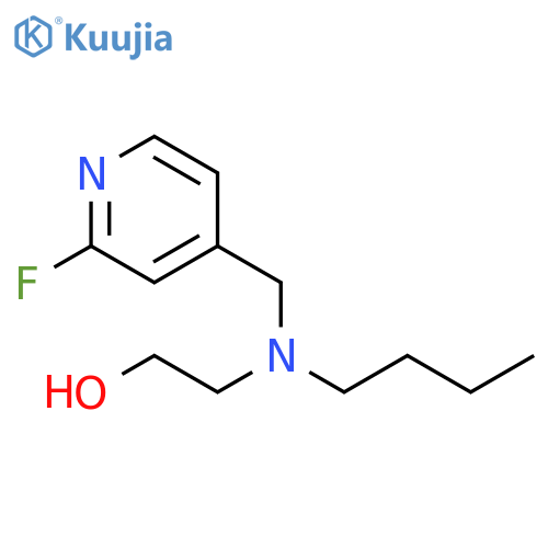 2-{butyl(2-fluoropyridin-4-yl)methylamino}ethan-1-ol structure