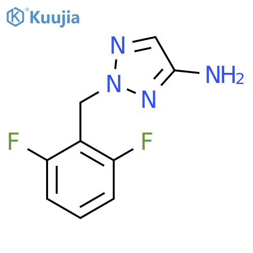 2-(2,6-difluorophenyl)methyl-2H-1,2,3-triazol-4-amine structure
