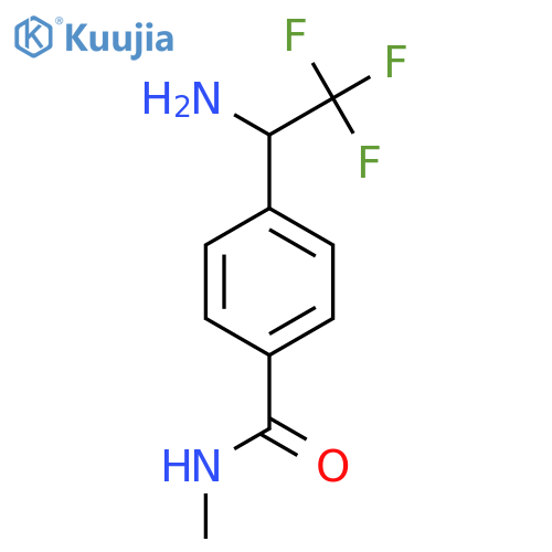 4-(1-amino-2,2,2-trifluoroethyl)-N-methylbenzamide structure