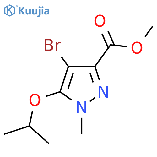 methyl 4-bromo-1-methyl-5-(propan-2-yloxy)-1H-pyrazole-3-carboxylate structure