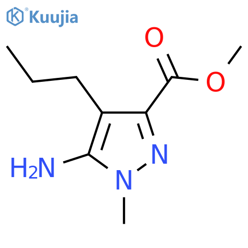 methyl 5-amino-1-methyl-4-propyl-1H-pyrazole-3-carboxylate structure