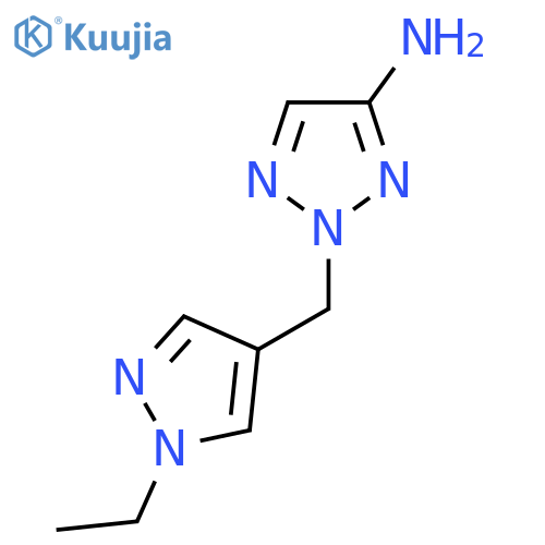 2-(1-ethyl-1H-pyrazol-4-yl)methyl-2H-1,2,3-triazol-4-amine structure