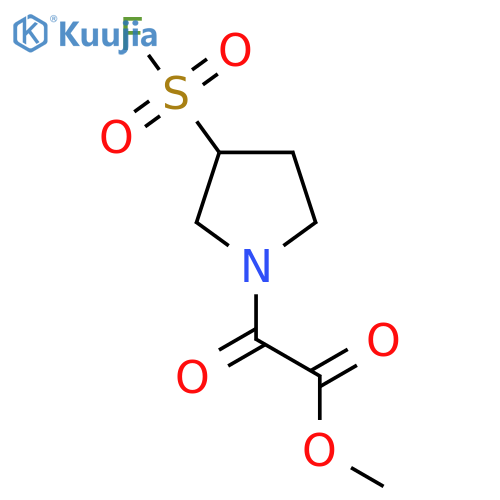 methyl 2-3-(fluorosulfonyl)pyrrolidin-1-yl-2-oxoacetate structure