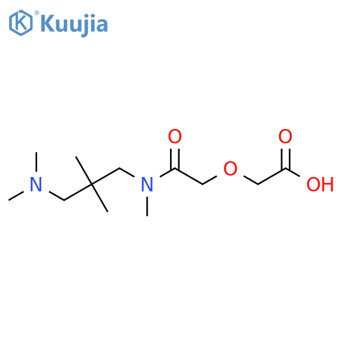 2-({[3-(Dimethylamino)-2,2-dimethylpropyl](methyl)carbamoyl}methoxy)acetic acid structure