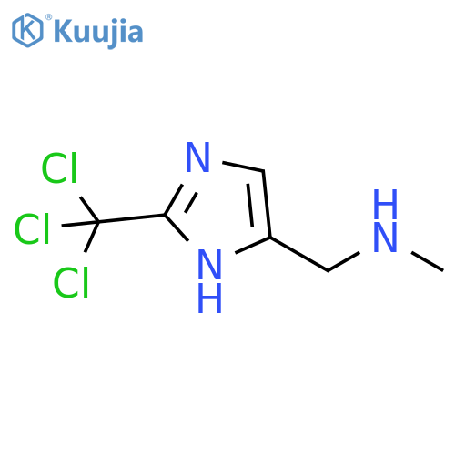 1H-Imidazole-5-methanamine, N-methyl-2-(trichloromethyl)- structure