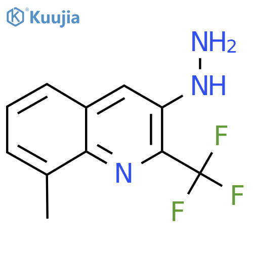 3-Hydrazinyl-8-methyl-2-(trifluoromethyl)quinoline structure