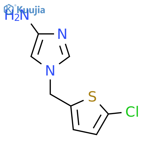 1-(5-chlorothiophen-2-yl)methyl-1H-imidazol-4-amine structure