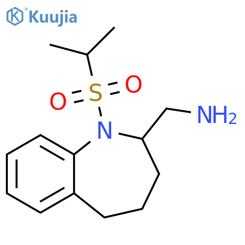 1H-1-Benzazepine-2-methanamine, 2,3,4,5-tetrahydro-1-[(1-methylethyl)sulfonyl]- structure