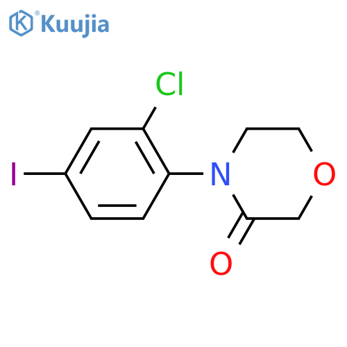 4-(2-chloro-4-iodophenyl)morpholin-3-one structure