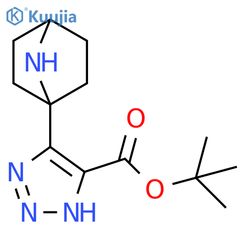 1H-1,2,3-Triazole-5-carboxylic acid, 4-(7-azabicyclo[2.2.1]hept-1-yl)-, 1,1-dimethylethyl ester structure