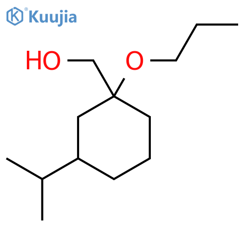 3-(propan-2-yl)-1-propoxycyclohexylmethanol structure