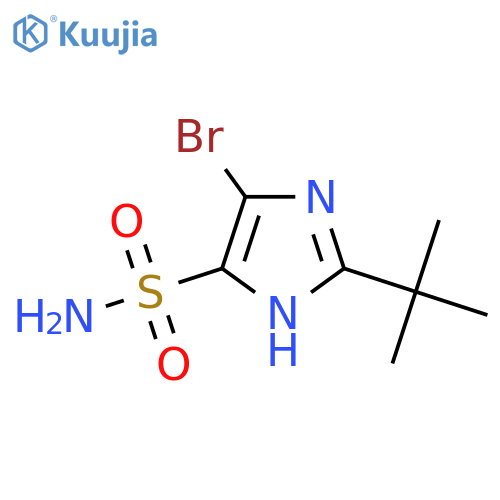 4-bromo-2-tert-butyl-1H-imidazole-5-sulfonamide structure