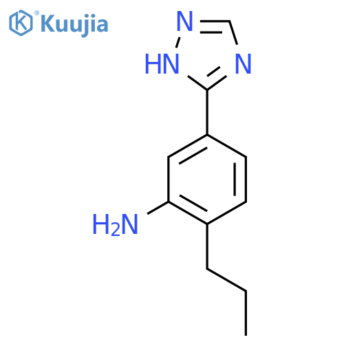 2-propyl-5-(1H-1,2,4-triazol-3-yl)aniline structure