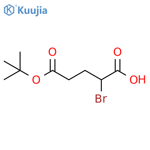 Pentanedioic acid, 2-bromo-, 5-(1,1-dimethylethyl) ester structure