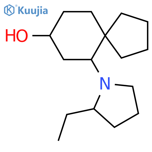 6-(2-Ethylpyrrolidin-1-yl)spiro[4.5]decan-8-ol structure