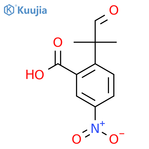 2-(2-methyl-1-oxopropan-2-yl)-5-nitrobenzoic acid structure